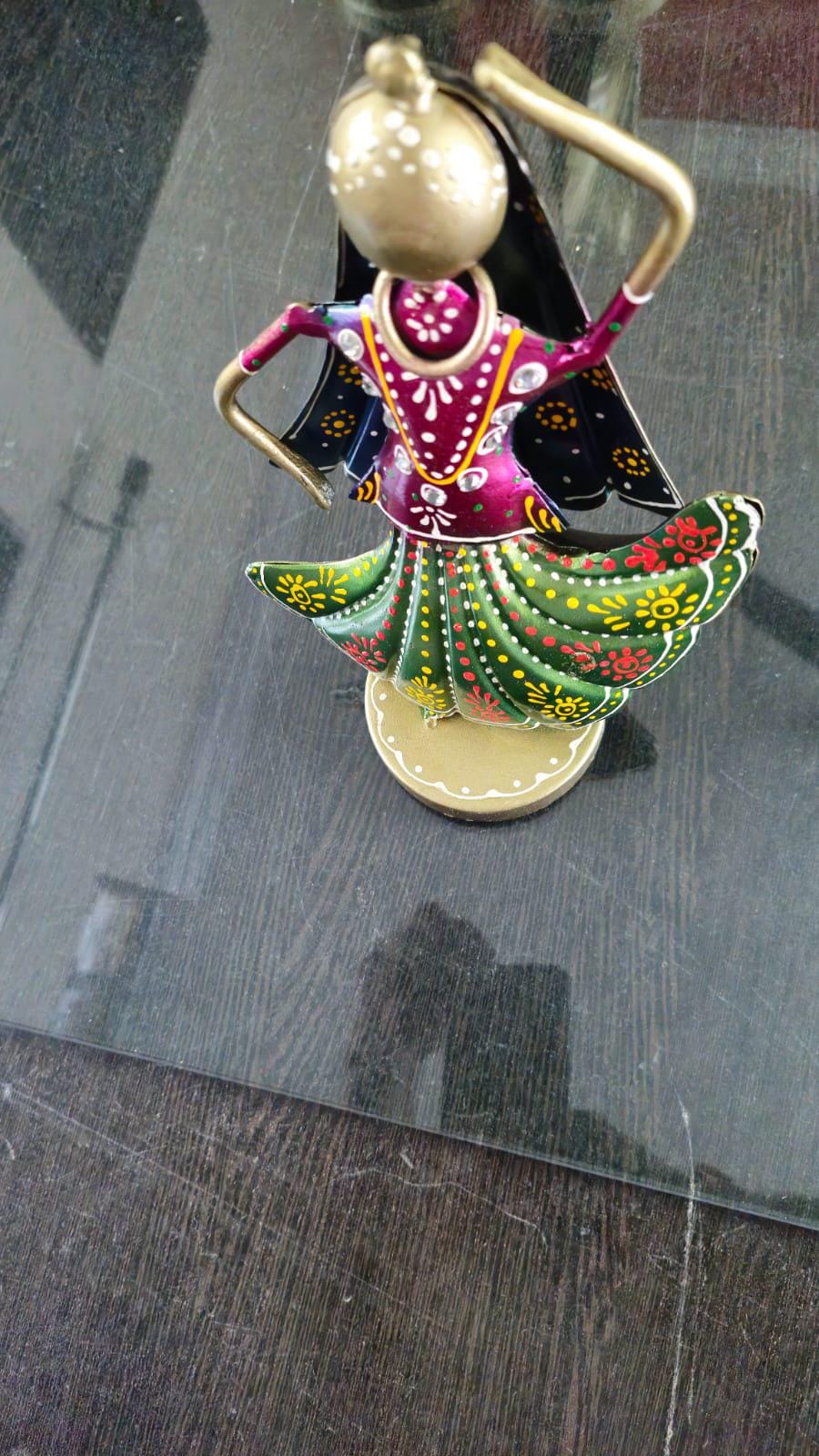 Traditional Folk Dancer metal hand made table decor