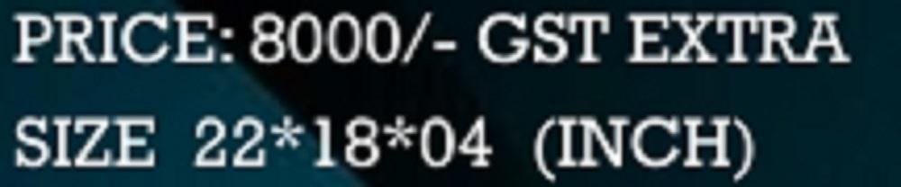 Blue Metal Elephant with Antique Cart/Trolley - Home Decor Showpiece