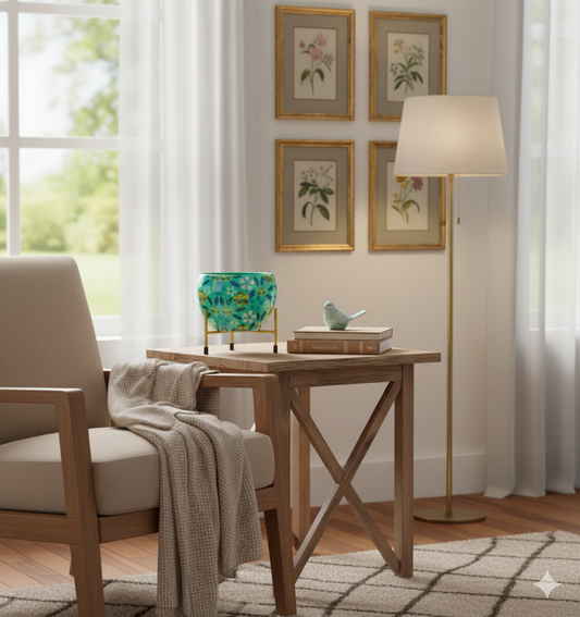 Mini Apple Ceramic Tabletop Pot (15x15 cm) (Copy)