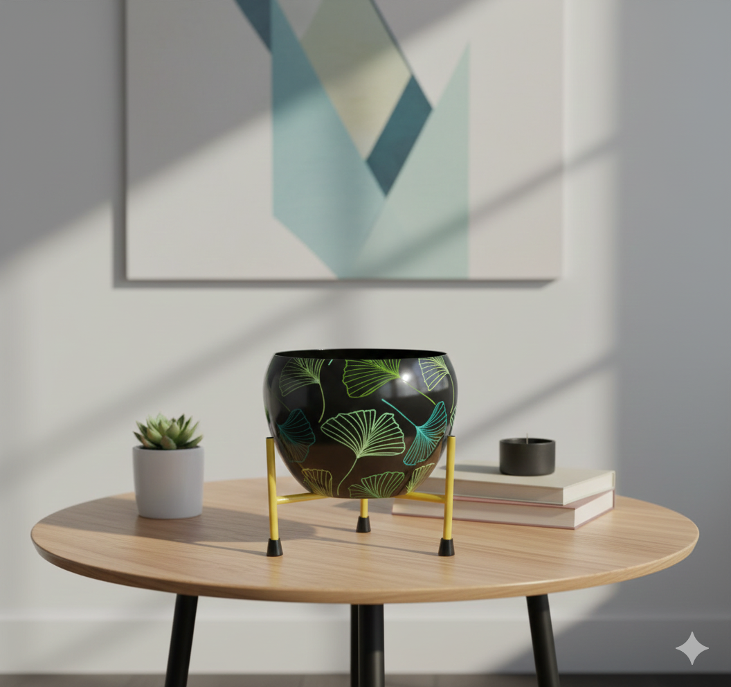 Mini Apple Ceramic Tabletop Pot (15x15 cm)