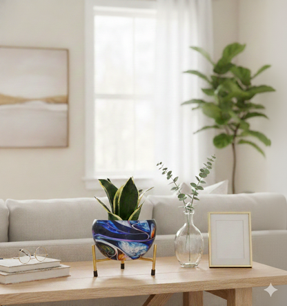 Mini Apple Ceramic Tabletop Pot (15x15 cm)