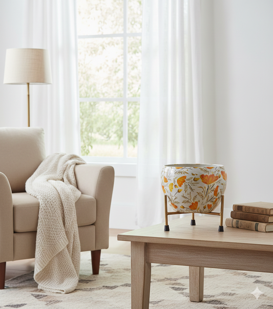 Mini Apple Ceramic Tabletop Pot (15x15 cm)