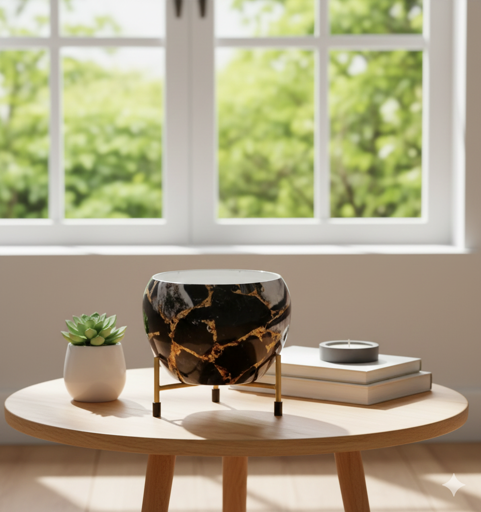 Mini Apple Ceramic Tabletop Pot (15x15 cm)