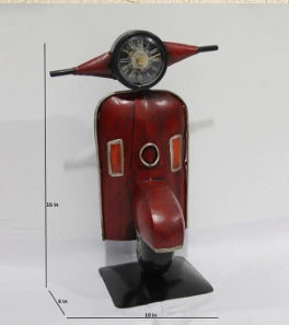 Handmade Antique Scooter Desk Clock | Unique Decorative Showpiece & Gift