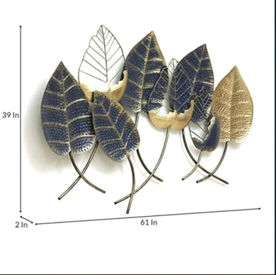 Vintage Floral Metal Wall Organizer with Storage Basket & 5 Key Hooks