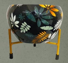 Mini Apple Ceramic Tabletop Pot (15x15 cm)