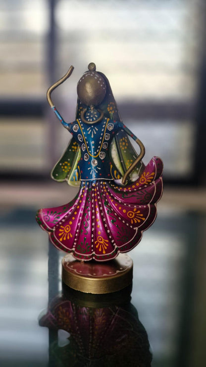 Traditional Folk Dancer metal hand made table decor