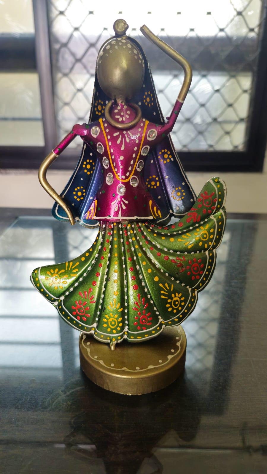 Traditional Folk Dancer metal hand made table decor